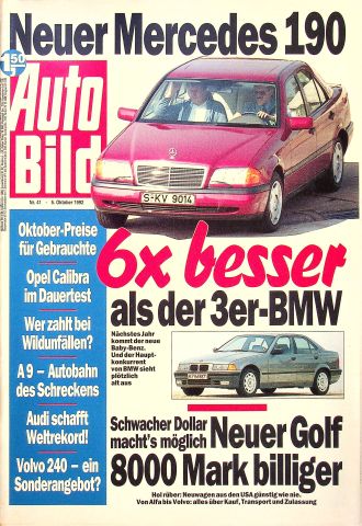 Deckblatt Auto Bild (41/1992)